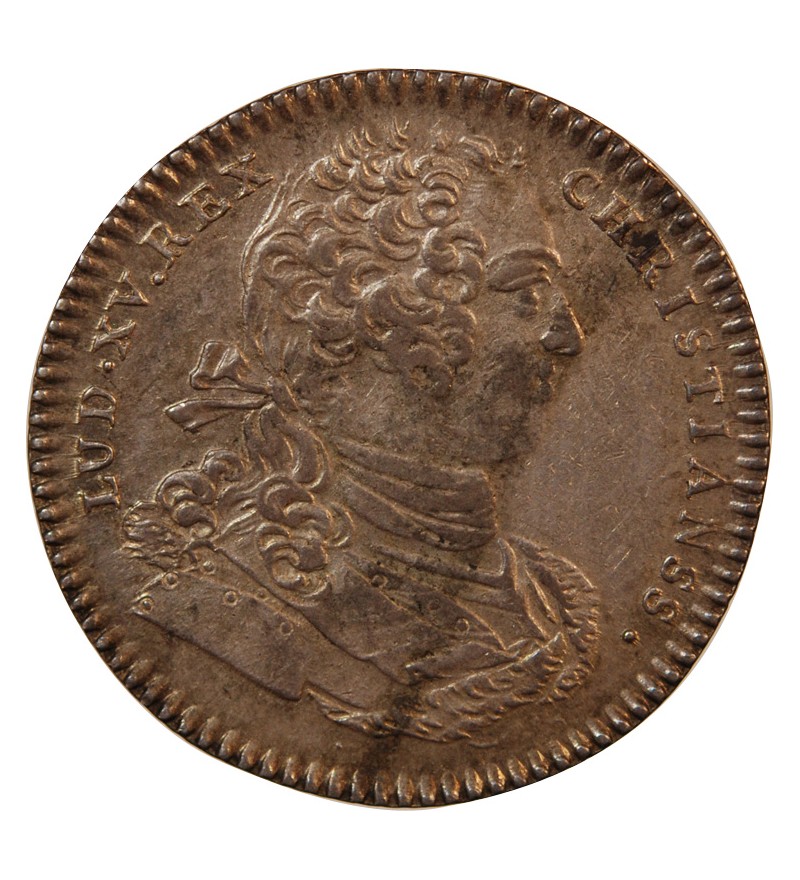 TRÉSOR ROYAL, LOUIS XV - JETON ARGENT 1758