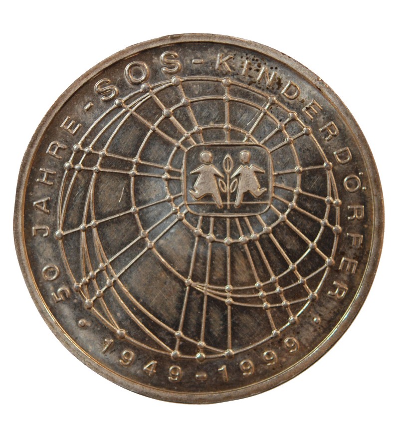 ALLEMAGNE - 10 MARK ARGENT 1999 J HAMBOURG - SOS Villages d'enfants