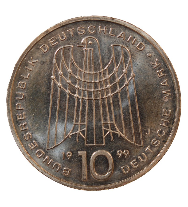 ALLEMAGNE - 10 MARK ARGENT 1999 J HAMBOURG - SOS Villages d'enfants