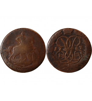 RUSSIE, ELISABETH I - 2 KOPECKS 1757 2