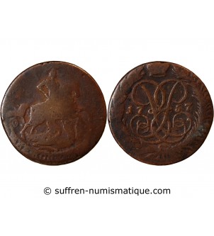 RUSSIE, ELISABETH I - 2 KOPECKS 1757