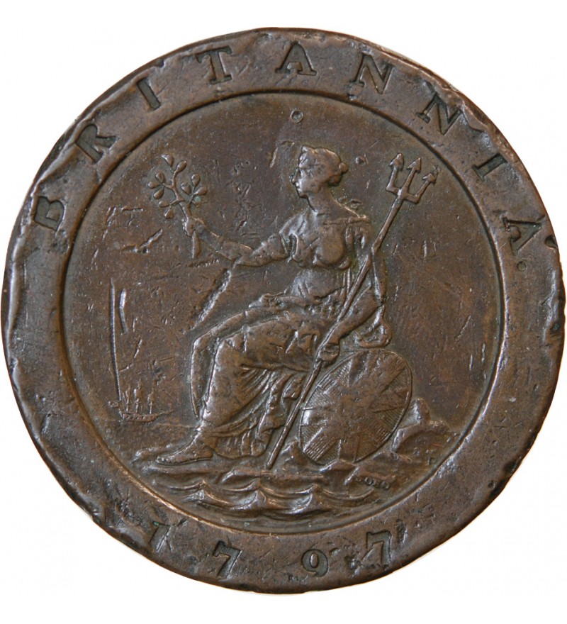 GRANDE-BRETAGNE, GEORGES III - 2 PENCE 1797