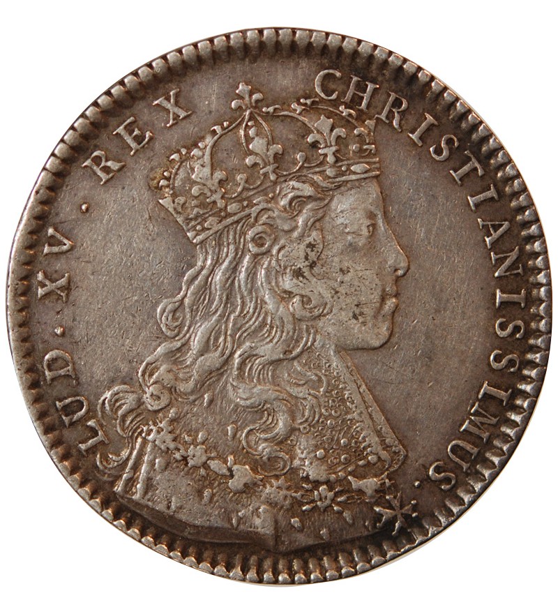 ETATS DE BRETAGNE, LOUIS XV – JETON ARGENT 1722 NANTES Daniel 76