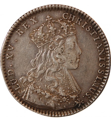 ETATS DE BRETAGNE, LOUIS XV – JETON ARGENT 1722 NANTES Daniel 76