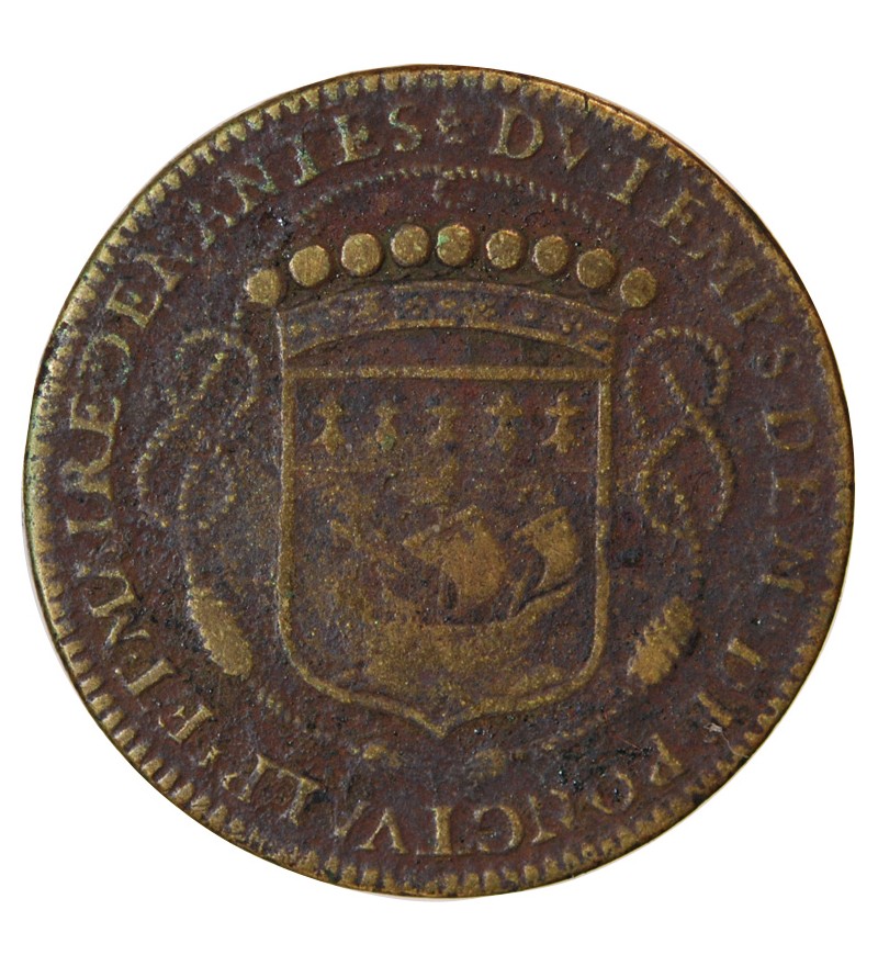 MAIRE DE NANTES, RENÉ DE PONCTUAL – JETON LAITON 1657 F.8865