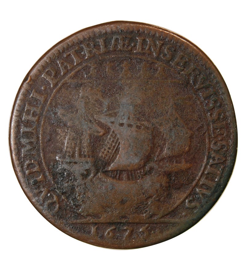 MAIRE DE NANTES, LOUIS CHARETTE, SIEUR DE LA GACHERIE – JETON CUIVRE 1675 F.8887