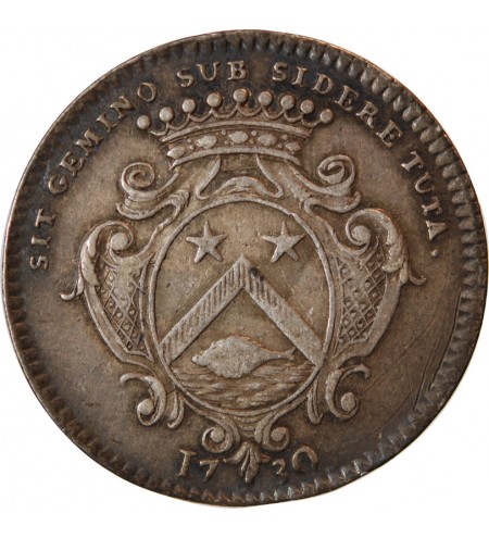 MAIRE DE NANTES, RENÉ LERAY, SIEUR DU FUMET – JETON ARGENT 1730 F.8907