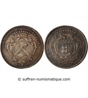 MAIRE DE NANTES, RENÉ LERAY, SIEUR DU FUMET – JETON ARGENT 1730 F.8907