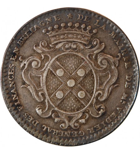 MAIRE DE NANTES, JEAN-FRANVOIS VEDIER – JETON ARGENT 1732 F.8909