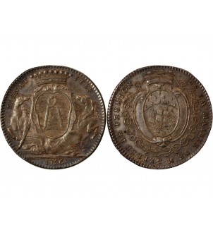 MAIRE DE NANTES, JEAN-BAPTISTE GELLÉE DE PREMION – JETON ARGENT 1756 Frappe médaille 2