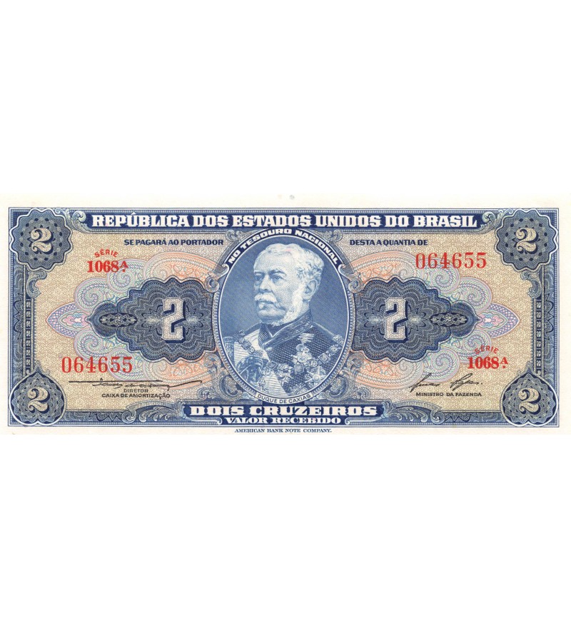 BRESIL - 2 CRUZEIROS 1958 - DUC DE CAXIAS