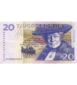 SUEDE - 20 KRONOR 1999 - SELMA LAGERLOF