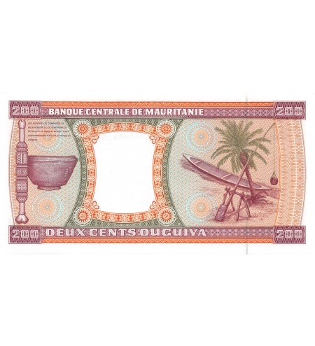 MAURITANIE - 200 OUGUIYA 1989