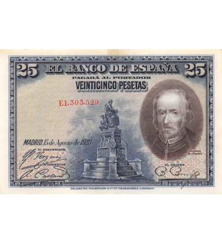 ESPAGNE - 20 PESETAS 15-08-1928 - CALDERON DE LA BARCA