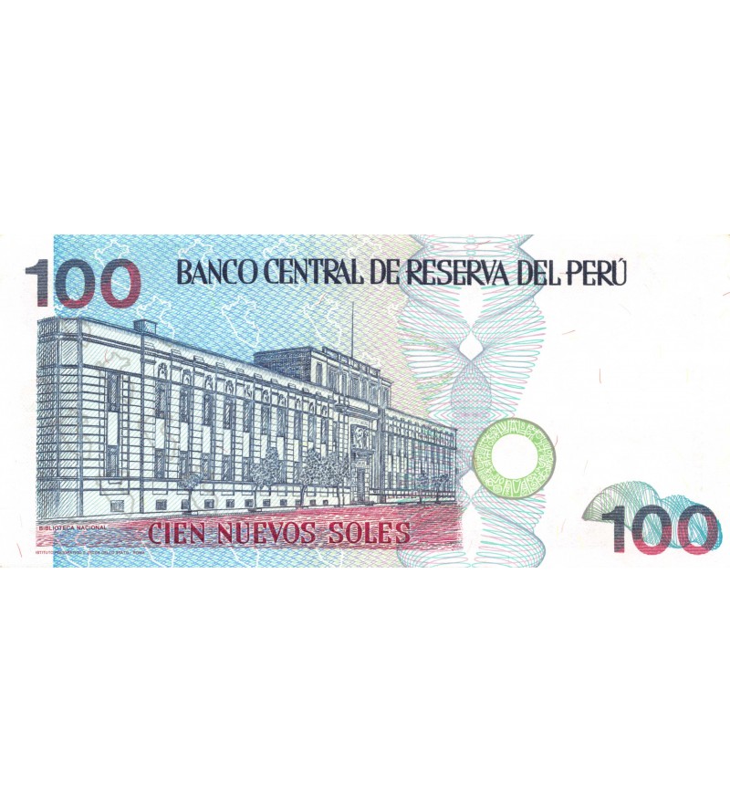 PEROU - 100 NUEVOS SOLES 1995 - JORGE BASADRE