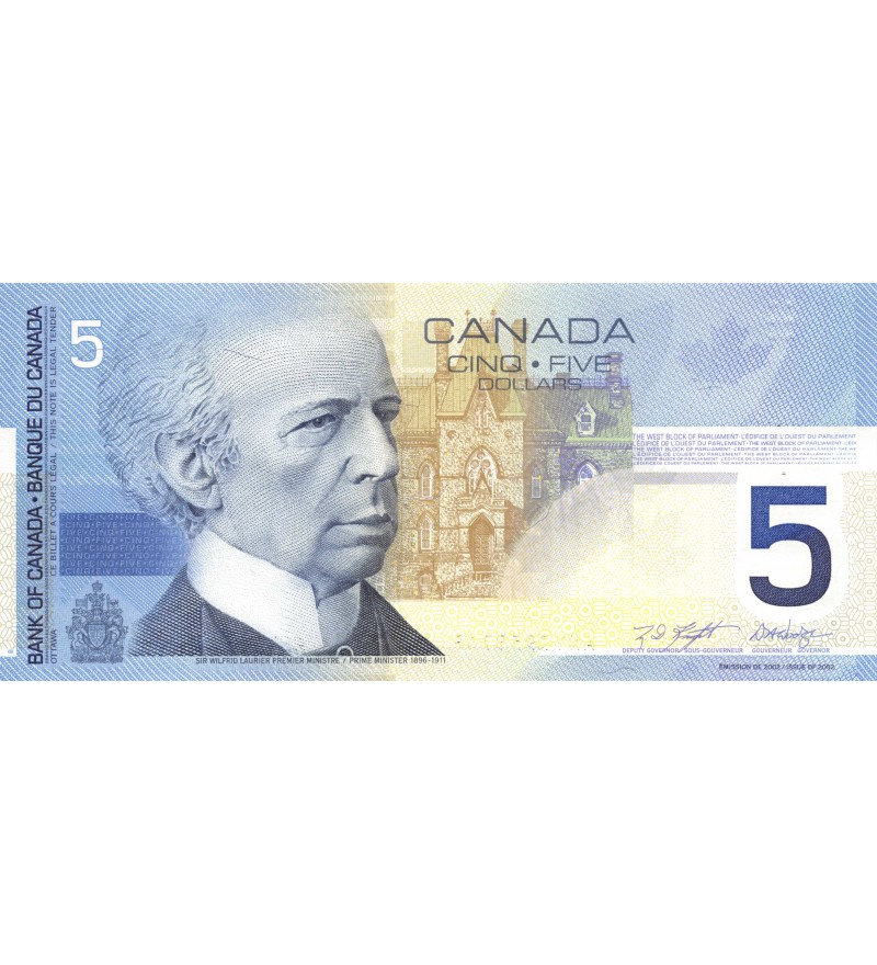 CANADA - 5 DOLLARS 2002 - SIR WILFRIED LAURIER