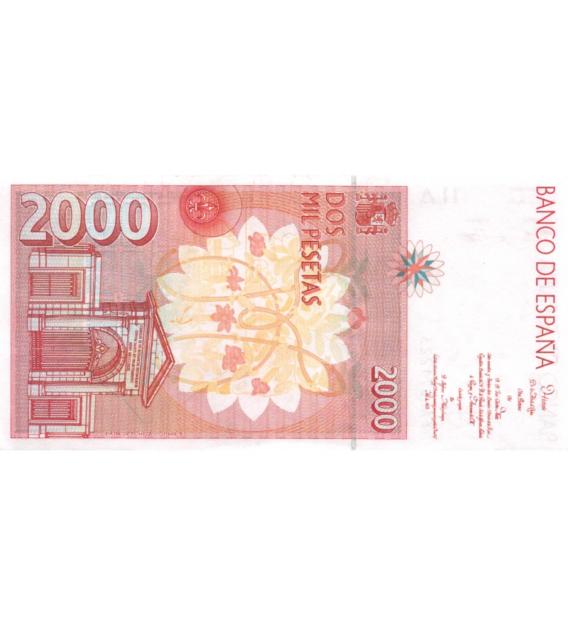 ESPAGNE - 2000 PESETAS 24-04-1992