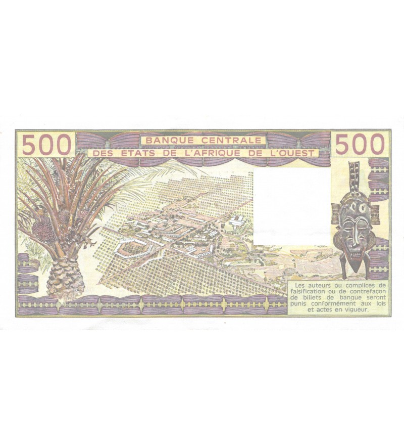 ETATS DE L'AFRIQUE DE L'OUEST - 500 FRANCS 1988