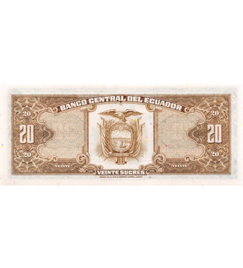 EQUATEUR - 20 SUCRES 20-04-1983