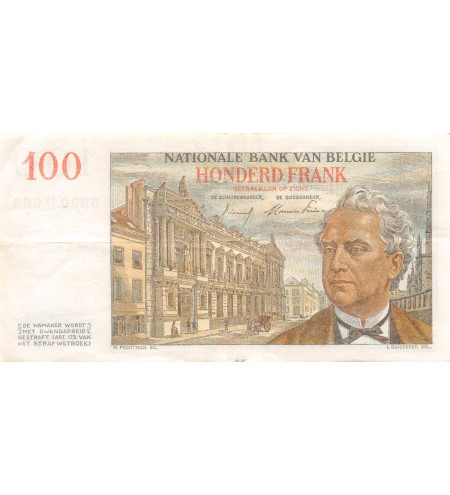 BELGIQUE - 100 FRANCS 24-05-1955 - LEOPOLD Ier