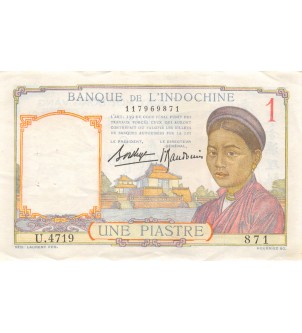 INDOCHINE - 1 PIASTRE 1949