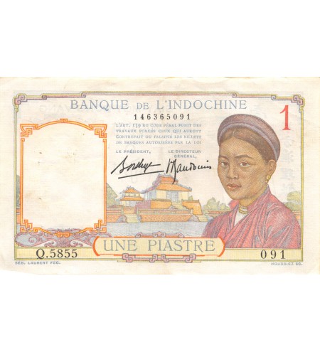 INDOCHINE - 1 PIASTRE 1949