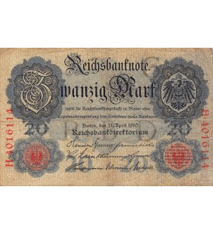 ALLEMAGNE - 20 MARK 21-04-1910