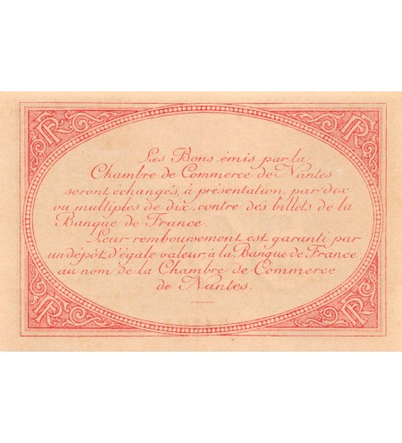 CHAMBRE DE COMMERCE DE NANTES - 50 CENTIMES 1918