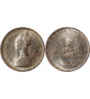 ITALIE - 500 LIRE ARGENT 1959 R ROME 2