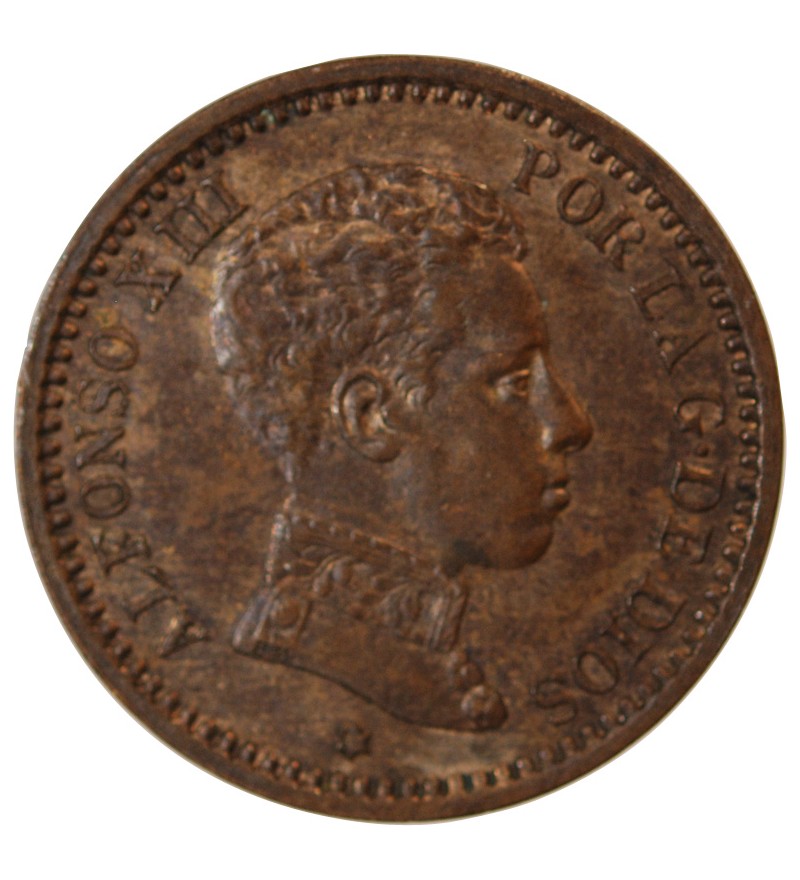 ESPAGNE, ALFONSO XIII - 2 CENTIMOS 1905 SMV