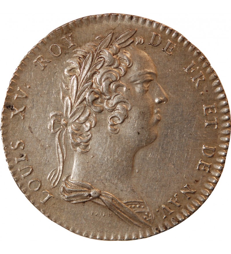 ACADEMIE FRANCAISE, LOUIS XV – JETON ARGENT (émission de 1732)