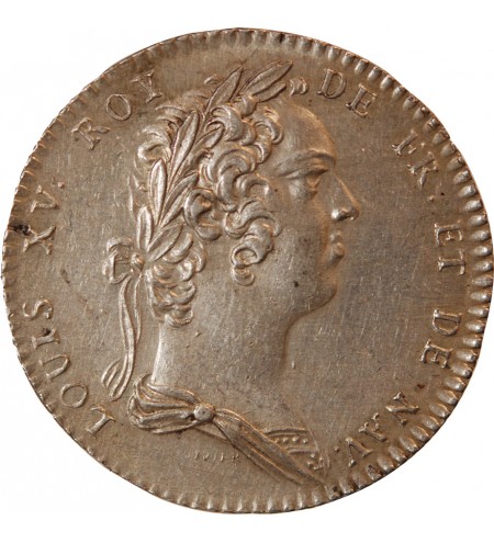 ACADEMIE FRANCAISE, LOUIS XV – JETON ARGENT (émission de 1732)