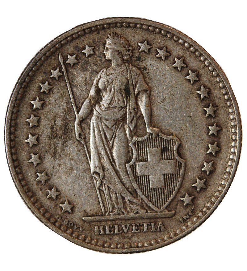 SUISSE - 2 FRANCS ARGENT 1932 B BERNE