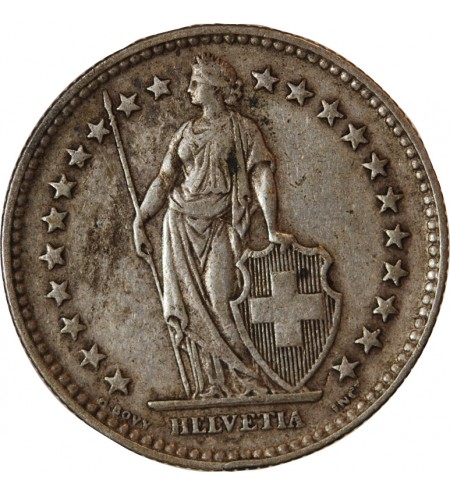 SUISSE - 2 FRANCS ARGENT 1932 B BERNE