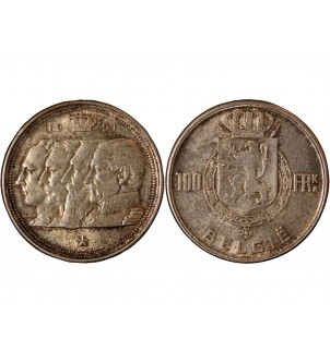 BELGIQUE - 100 FRANCS ARGENT 1951 2