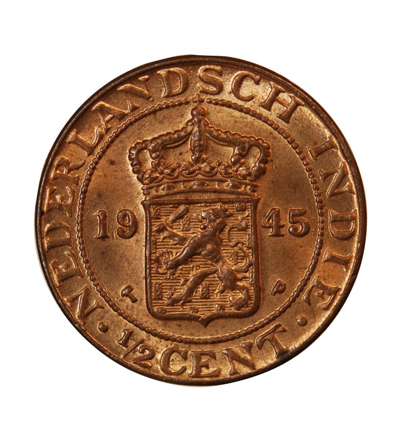 INDES ORIENTALES NÉERLANDAISES - 1/2 CENT 1945