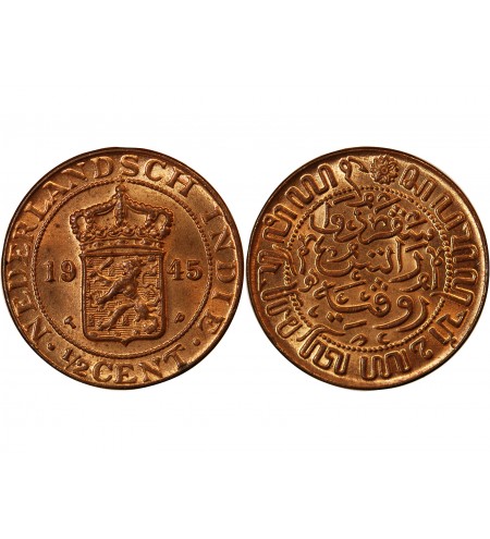 INDES ORIENTALES NÉERLANDAISES - 1/2 CENT 1945