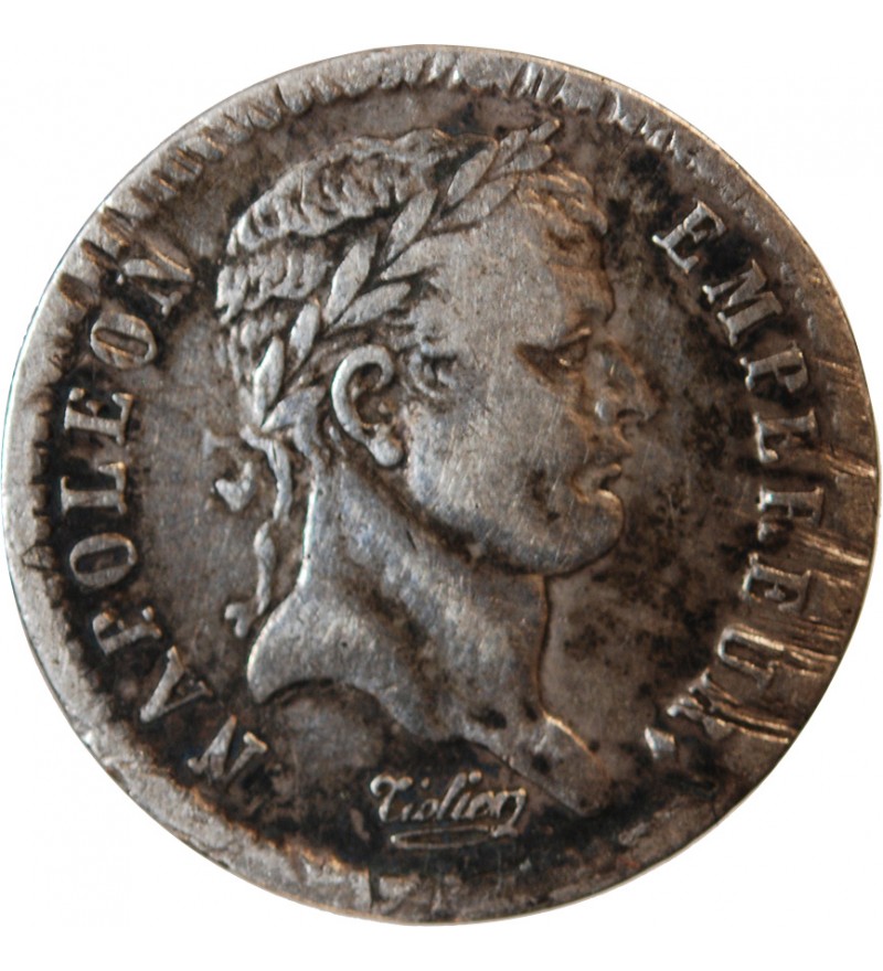 NAPOLEON Ier - 1/2 FRANC ARGENT 1811 D LYON