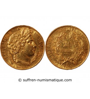 CERES ﻿- 20 FRANCS OR 1851 A PARIS﻿