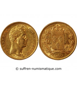 CHARLES X﻿ - 40 FRANCS OR 1830 A PARIS﻿
