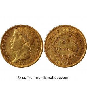 NAPOLEON Ier ﻿ - 20 FRANCS OR 1810 A PARIS