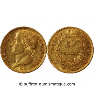 NAPOLEON Ier ﻿ - 20 FRANCS OR 1810 A PARIS
