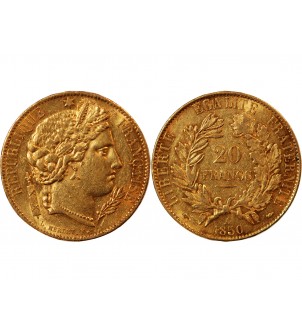 CERES ﻿- 20 FRANCS OR 1850 A PARIS﻿ 2