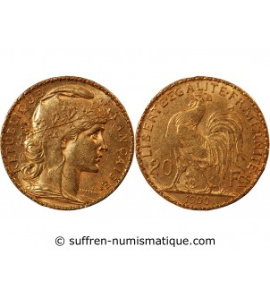 MARIANNE, COQ - 20 FRANCS OR 1900