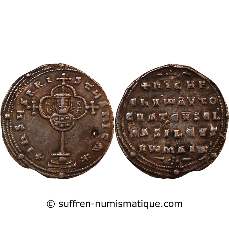 NICEPHORE II PHOCAS - MILIARESION ARGENT 963 / 969 (Monnaie trouée)