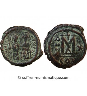 JUSTIN II ET SOPHIE - FOLLIS AN 10 CONSTANTINOPLE