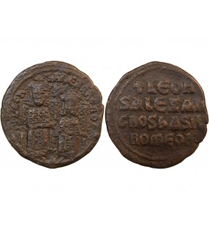 LEON VI ET ALEXANDRE - FOLLIS 866 / 912 CONSTANTINOPLE 2