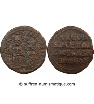 LEON VI ET ALEXANDRE - FOLLIS 866 / 912 CONSTANTINOPLE
