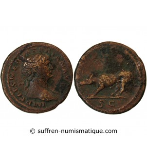 TRAJAN - QUADRANS 115 ROME - LOUVE