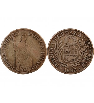 PEROU - 4 REALES ARGENT 1836 B 2